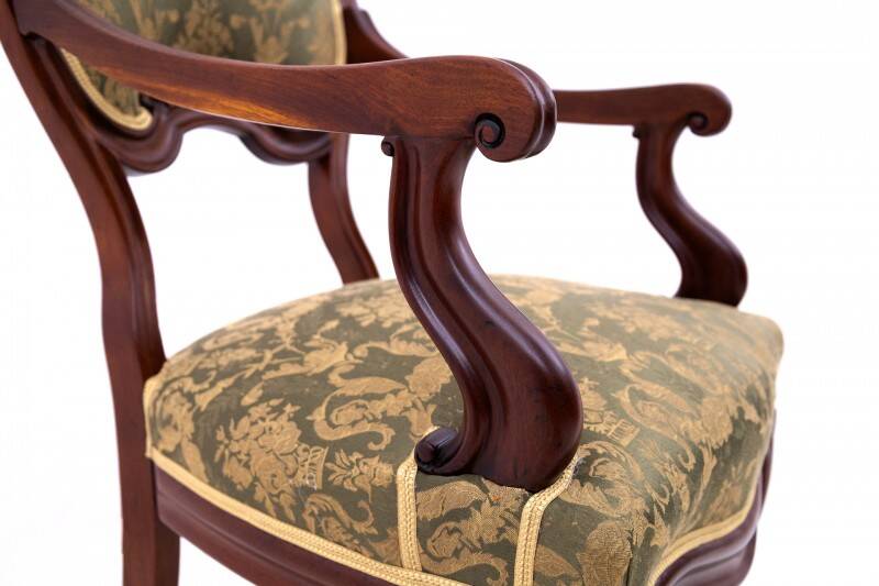 Antique armchair from around 1880, France. After renovation.
