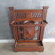 Antique oak umbrella stand