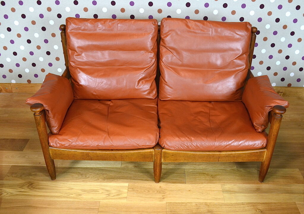 Banquette & fauteuils de style brésilien vintage 1960