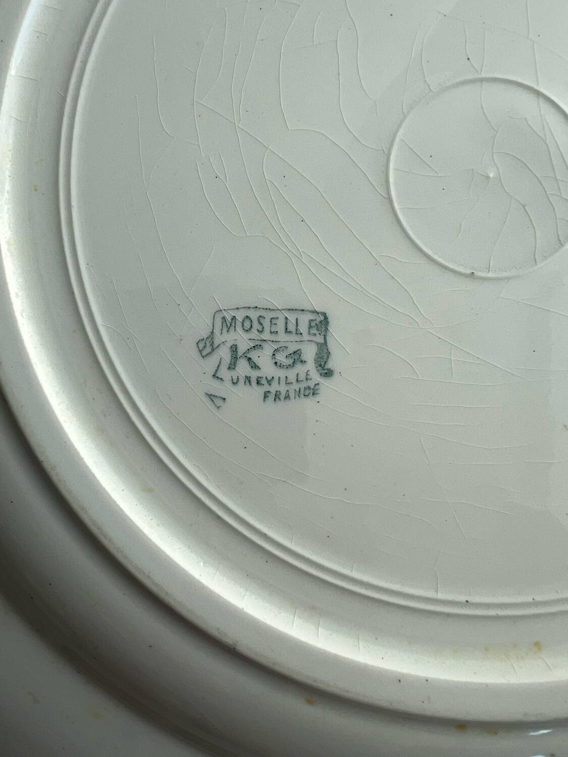 Presentation plate Moselle KG Lunéville