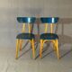 Set of 2 chairs Luterma "banana" 1955 vintage bistro