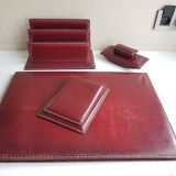 Vintage leather desk set
