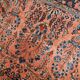 Handmade antique Persian Sarouk rug 3.1' x 5.2' (94cm x 158cm) 1920s