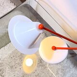 Memphis Milano lamp, red and white, 1980s Italy