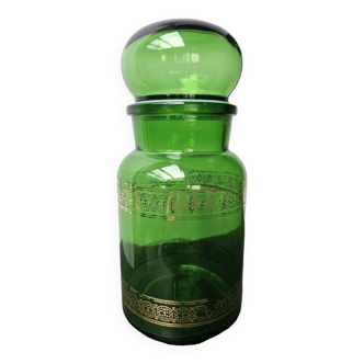 Green glass bottle