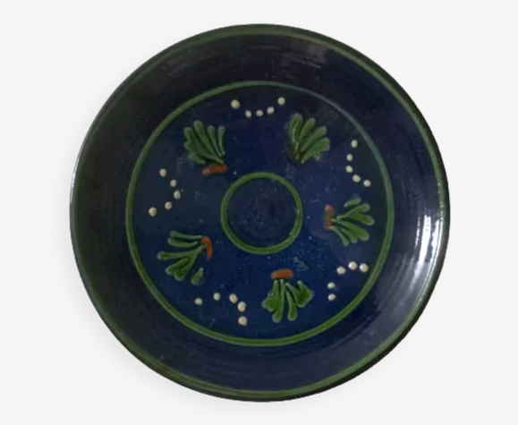Assiette argile style méditerranéenne