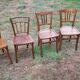 Set of four vintage bistro chairs