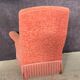 Fauteuil velours rose