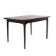 Rosewood rectangular extendable dining table 'Goes'