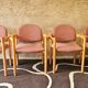 Set de 4 fauteuils bois courbé année 1980