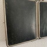 Vintage mirror 1930 triptych barber Le Solide Paris beveled - 25 x 59 cm