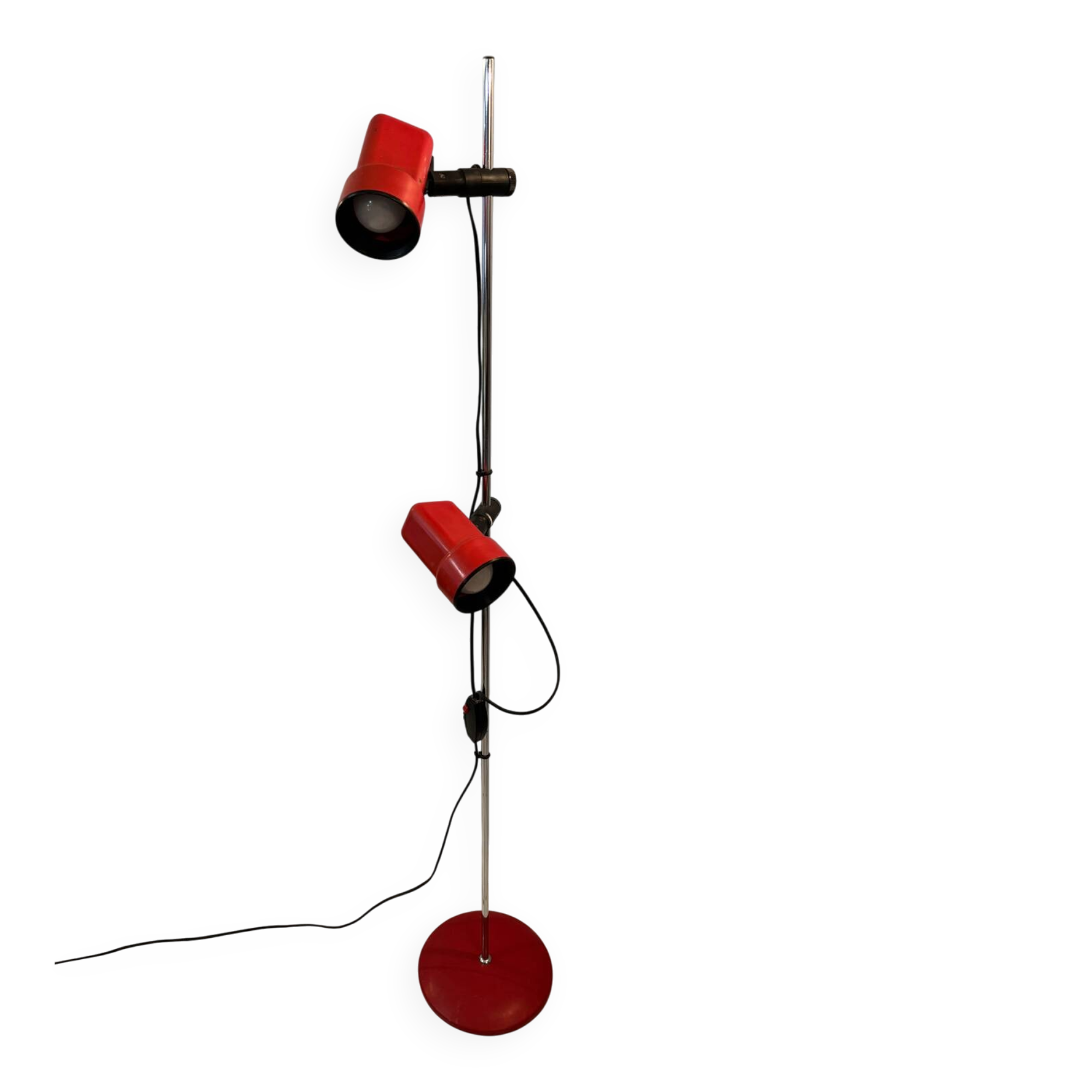 Vrieland vintage two-lamp floor lamp from the 1980s.