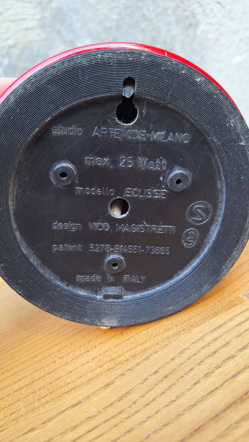 Eclisse lamp by Vico Magistretti for Artemide Italy 1970s