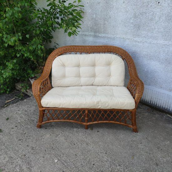 Rattan sofa