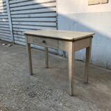 Pale green patinated wooden desk