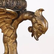 Table basse ancienne Middle Victorian en bronze et papier mâché, Angleterre, XIX Century