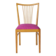 Vintage Magenta Upholstered Beech Dining Chair – Germany, 1960s–1970s
