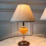 Pair of vintage murano glass lamp
