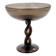Mid-Century Twisted smoked Glass Bowl - Italy, Murano 1960s