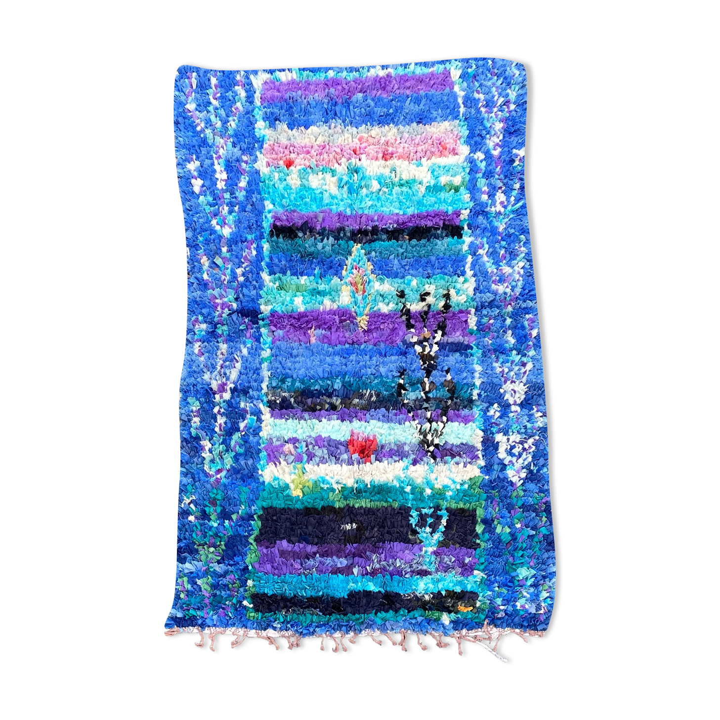 Carpet Berbere Boucherouite 125x210 Cm