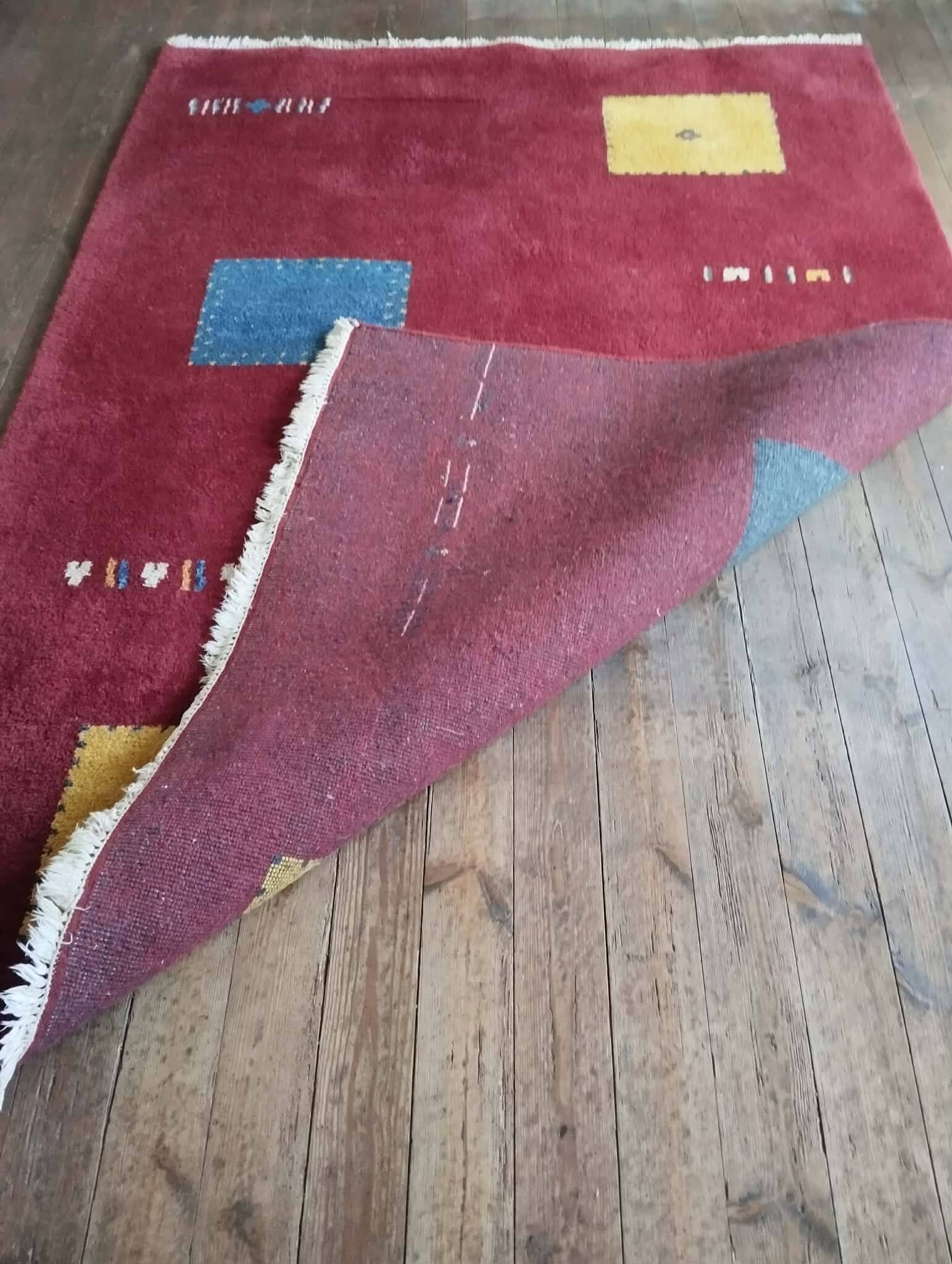 Handmade Indo Gabbeh rug 243x172cm