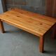 Table basse en pin massif années 80