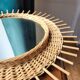 Rattan sun mirror