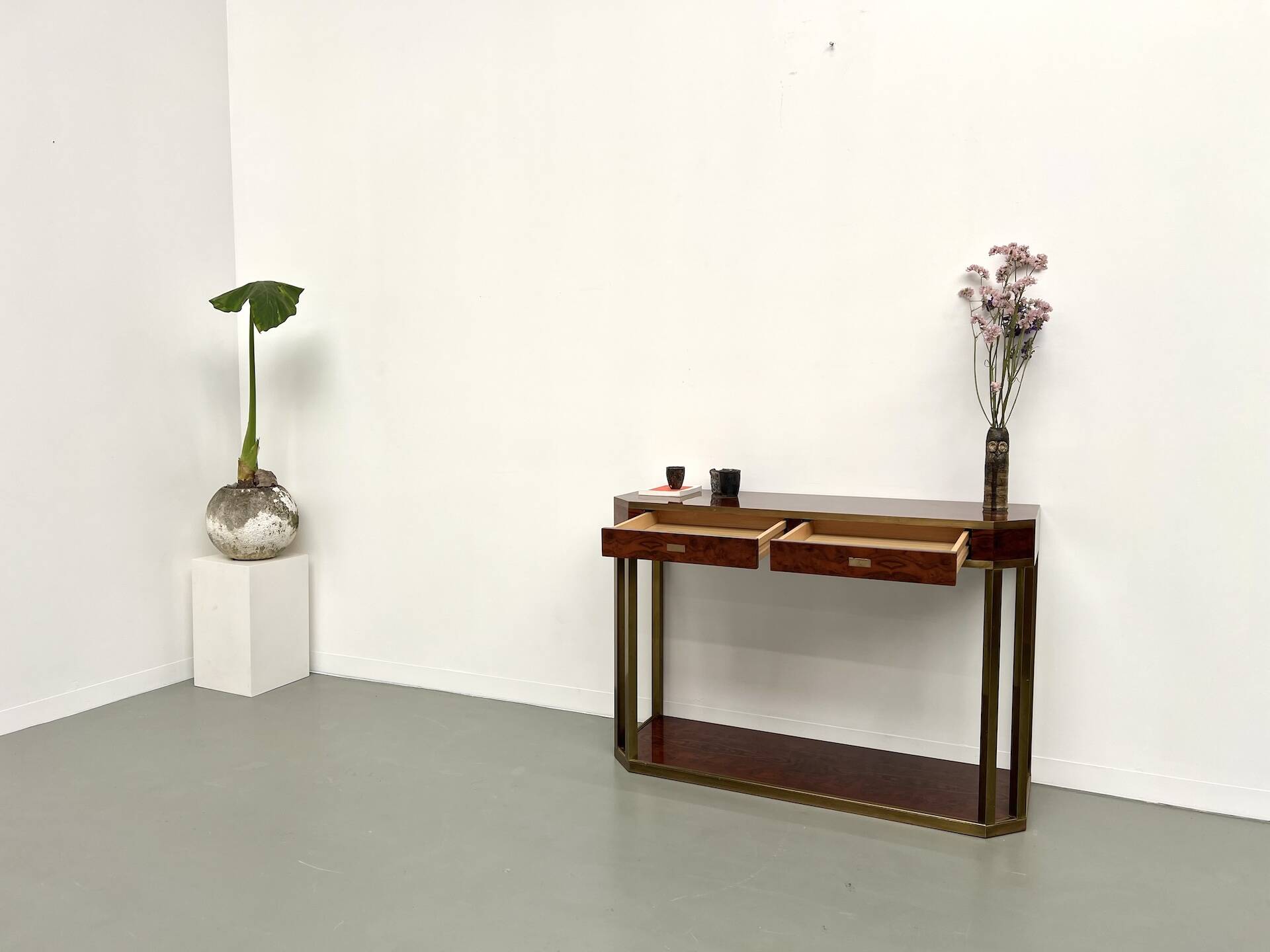 Jean-Claude Mahey lacquered console table