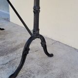 Cast iron bistro table and old oval marble top