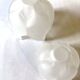 Pair of "Lotus" frosted glass candle holders – Leonardo