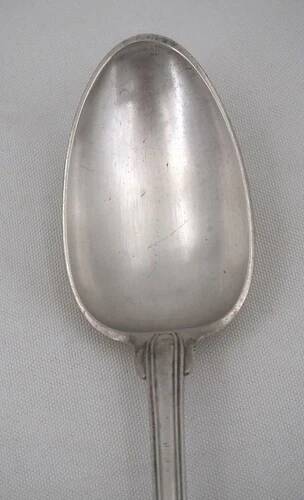Serving spoon, XVIII century, solid silver, Auch Jean Affre, 32.6 cm, 179 g