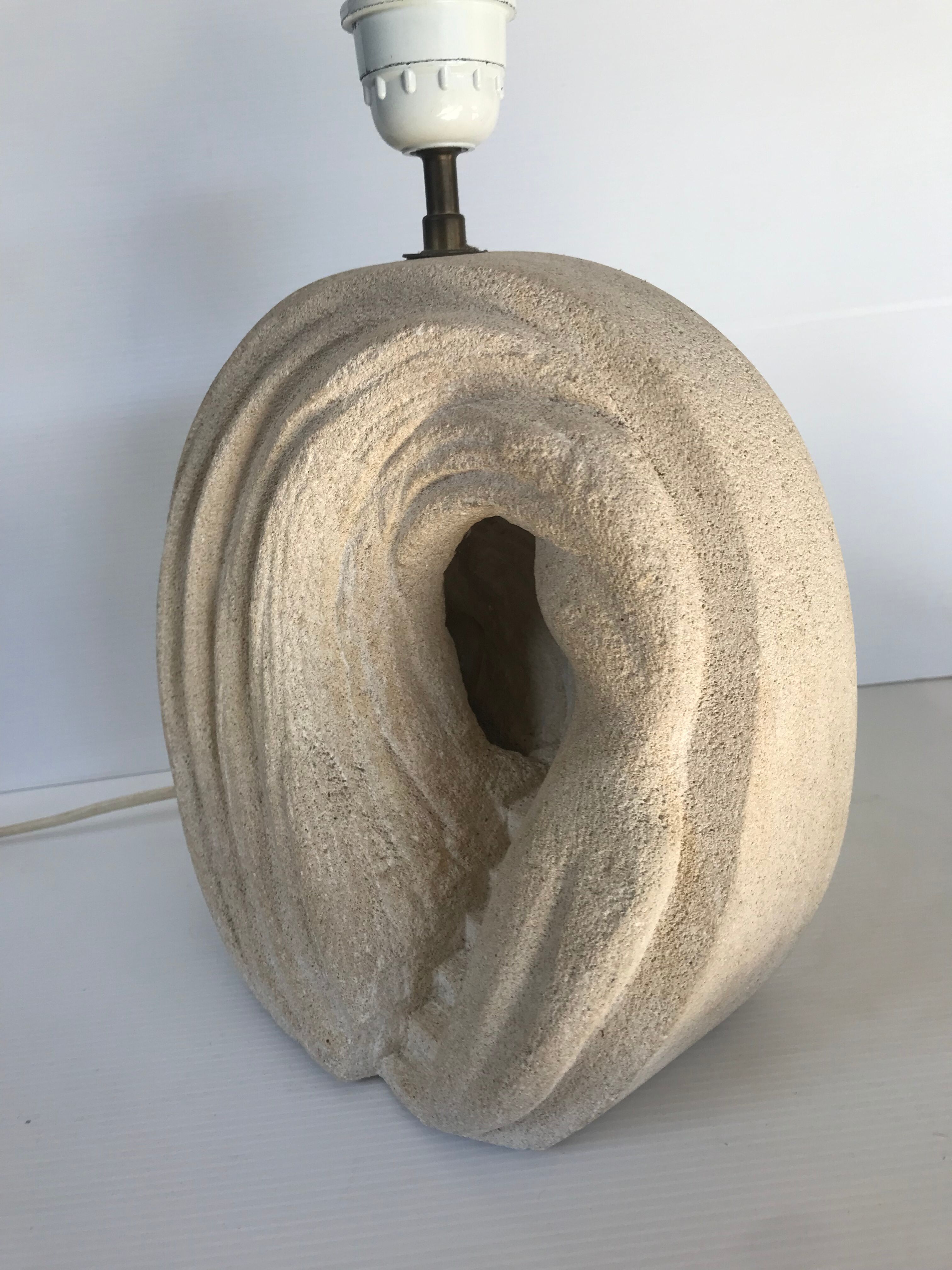 Stone lamp Arsène Galisson