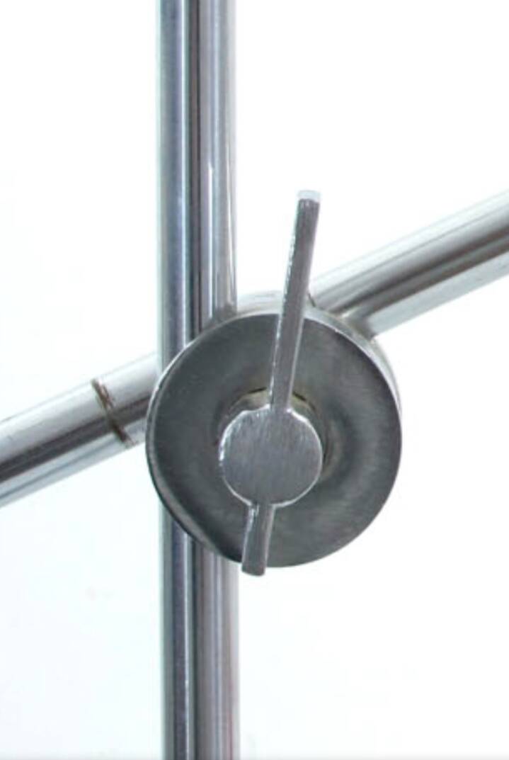 Minimal 1960s Aluminium Desk Lamp in the Style of Peter Nelson