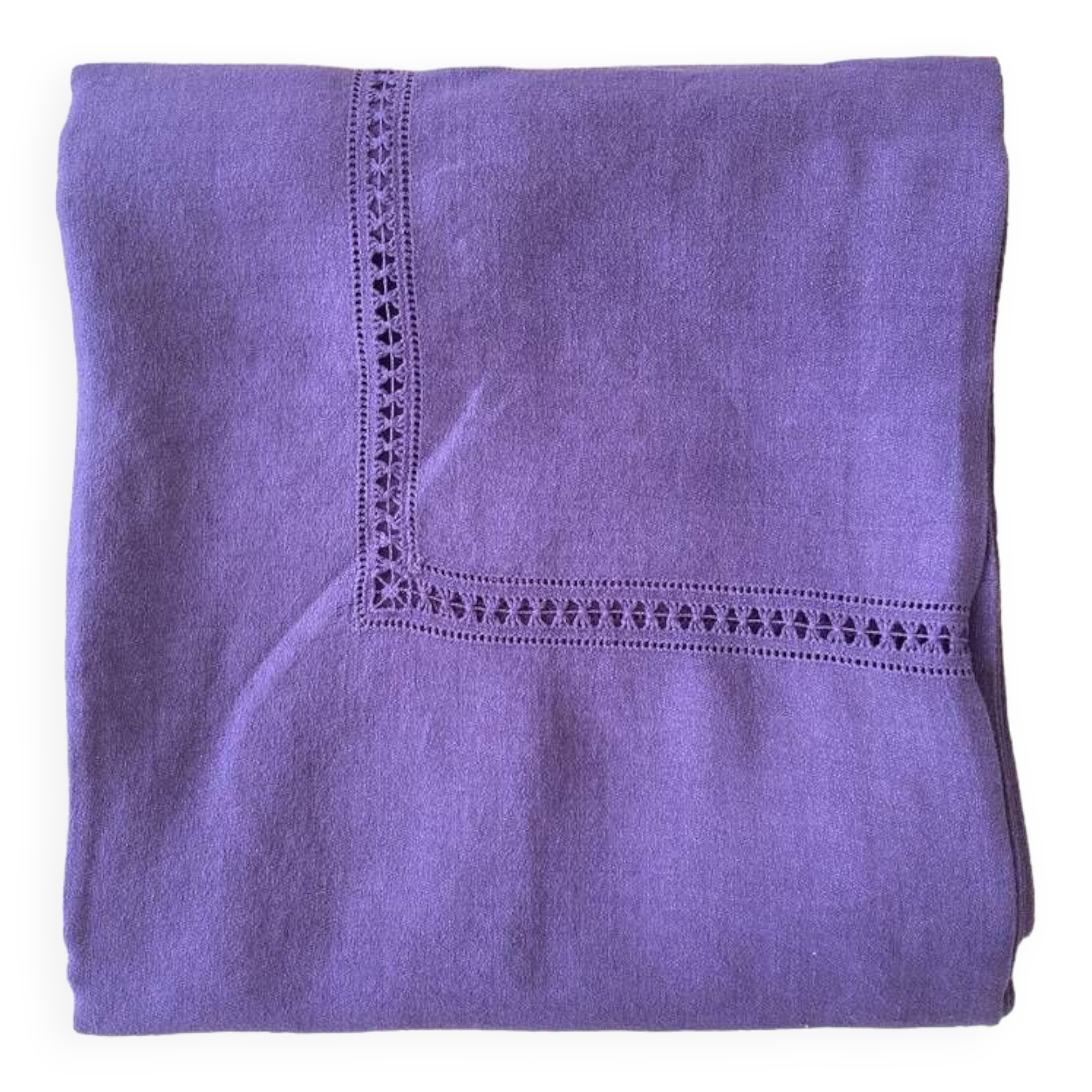 Purple tablecloth - 124x124 cm - Métis
