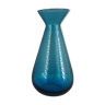 Blue blown glass vase from Venini