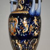 Baluster vase in Gien, renaissance decoration