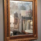 Miroir en bois sculpté doré 1920 69x97cm