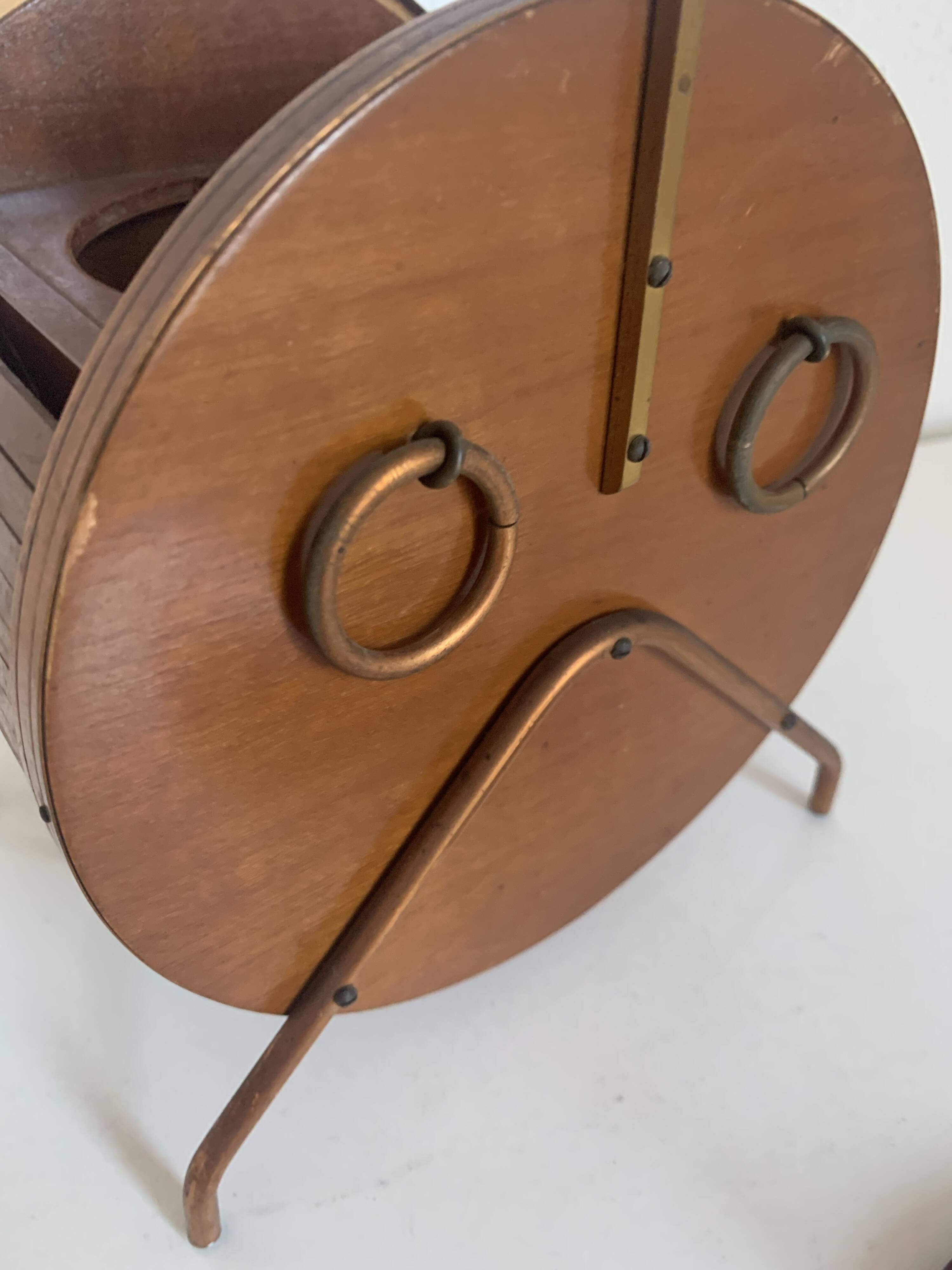 Vintage 1960s tobacco jar, snuffbox, barrel-shaped pipe/wine pot - 25 x 14 cm