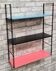 Etagere 1960 à 70, métal h60x48x17 trace usure nor