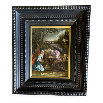 Ecstasy of Saint Francis of Assisi, oil on copper, 17th century