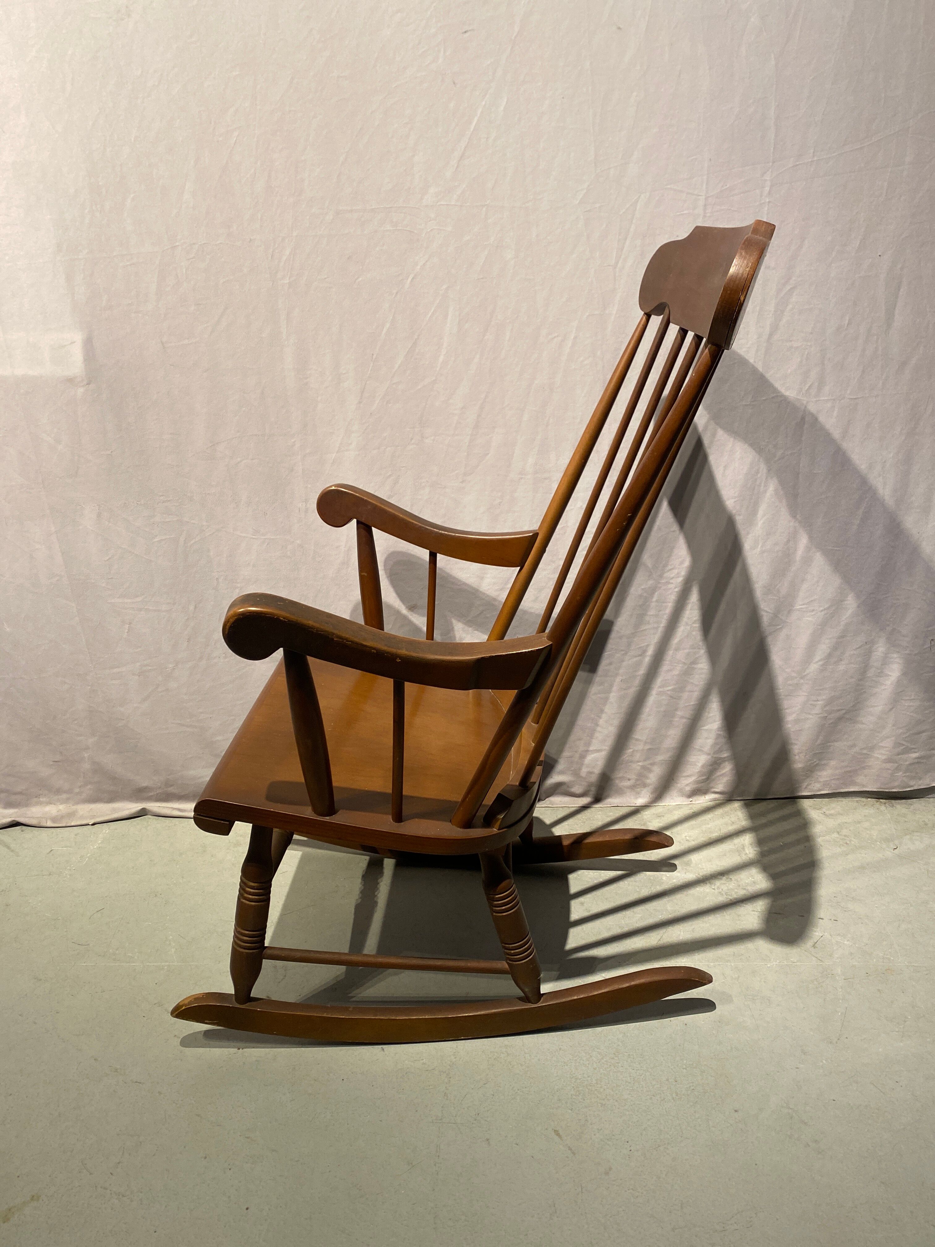 Vintage style wooden rocking chair