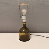 Very rare Holmegaard glass table lamp, designed by Michael Bang 1974 (Already discontinued in 1981)