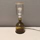 Very rare Holmegaard glass table lamp, designed by Michael Bang 1974 (Already discontinued in 1981)