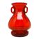 Mid-century modern vase, red glass, designed by J. Słuczan-Orkusz, Poland, 1970s