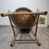 Chestnut armchair double arm