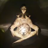 Vintage italian pierrot art deco lamp