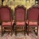 Set of 6 Renaissance - Louis XIII chairs in oak