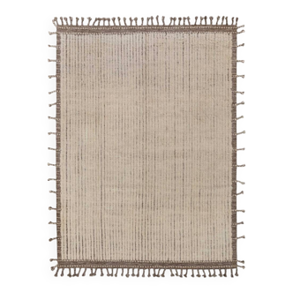 Ivory grey wool rug 150/250cm