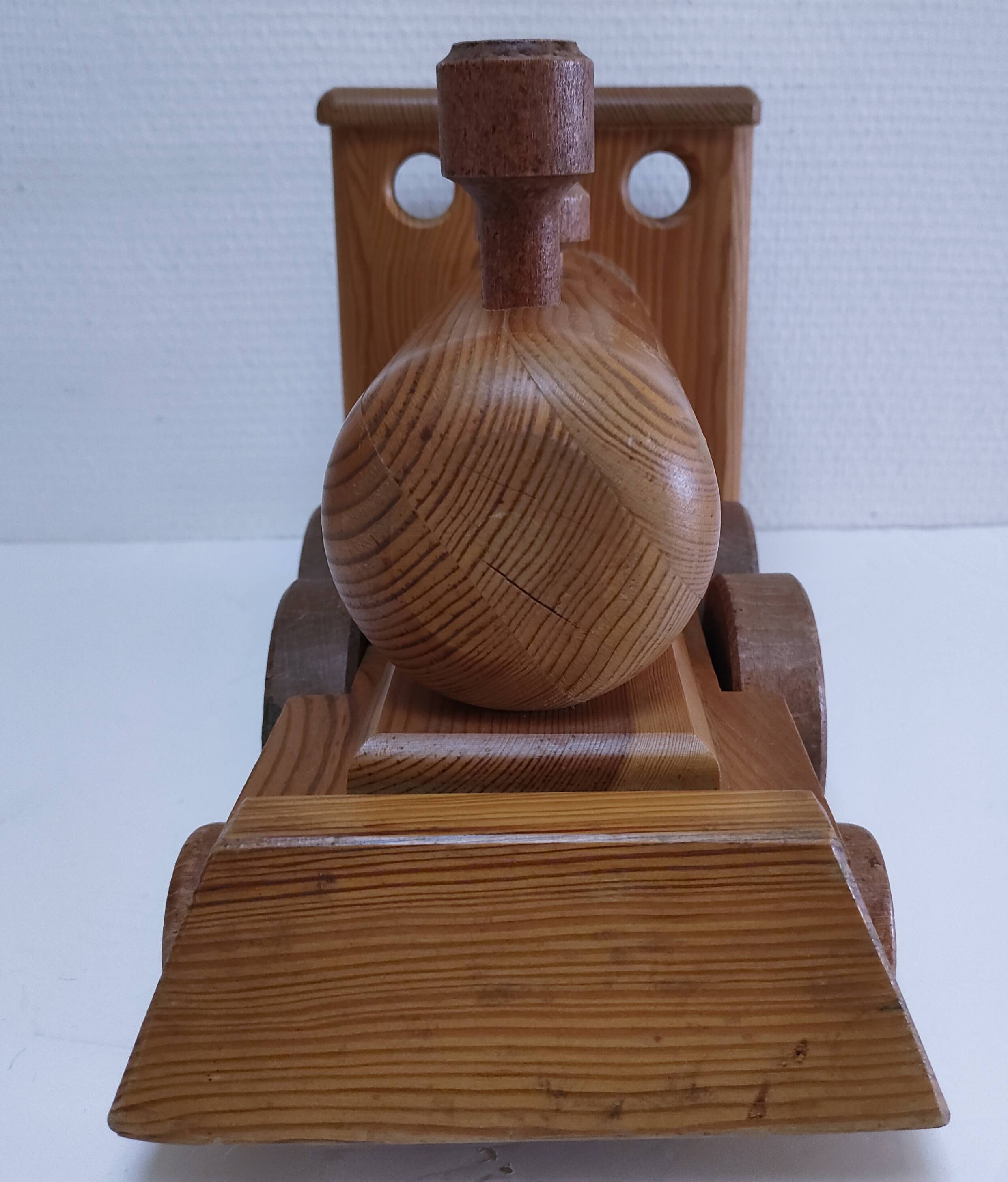 Large wooden train stamped Wog Austria