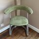 Ensemble de 4 chaises vintage - velours vert - attribuées à Gastone Ronaldi